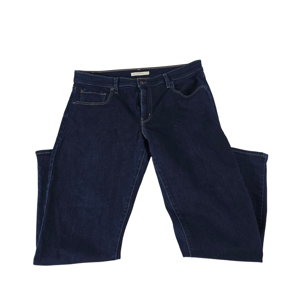 Levis 724 High Rise Straight Jeans Dark Wash Indigo 18883-0011 Womens 34x30